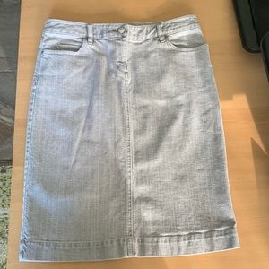 Cabi brand light gray denim skirt